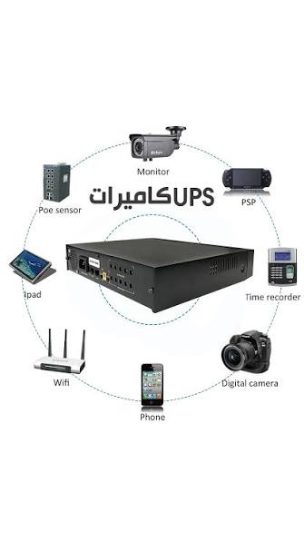 ups لكامرات المراقبة واجهزة التسجيل